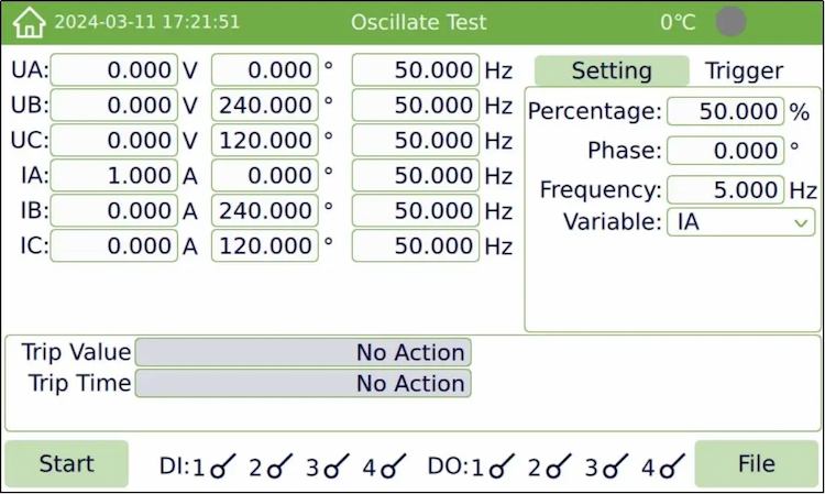 KFA310: Empowering Customized Testing with the Brand-New 'Oscillate Test' Module