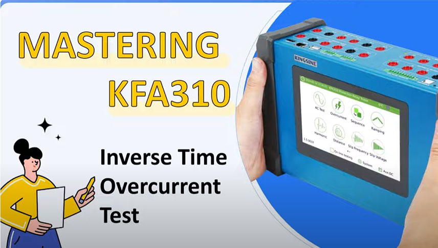 Maîtrise KFA310: Test de surintensité de temps inverse